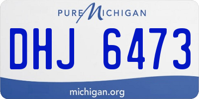 MI license plate DHJ6473