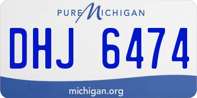 MI license plate DHJ6474