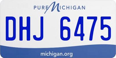 MI license plate DHJ6475