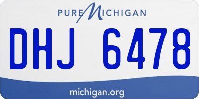 MI license plate DHJ6478