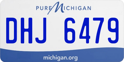 MI license plate DHJ6479