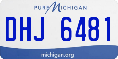MI license plate DHJ6481