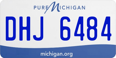 MI license plate DHJ6484