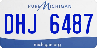MI license plate DHJ6487