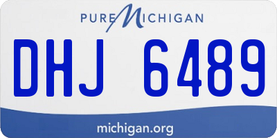 MI license plate DHJ6489