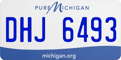MI license plate DHJ6493