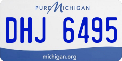 MI license plate DHJ6495