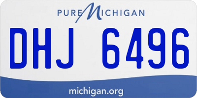 MI license plate DHJ6496