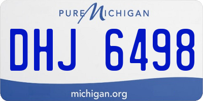 MI license plate DHJ6498