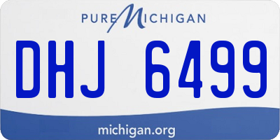MI license plate DHJ6499