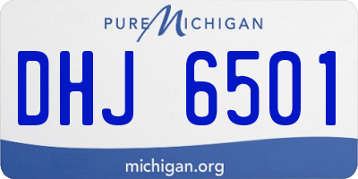 MI license plate DHJ6501