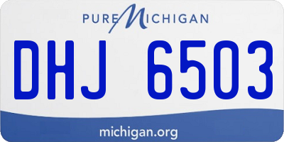 MI license plate DHJ6503