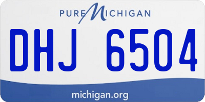 MI license plate DHJ6504