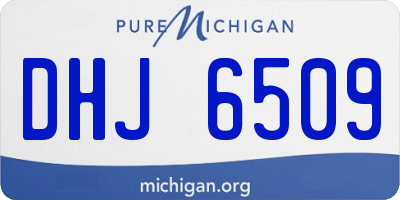 MI license plate DHJ6509