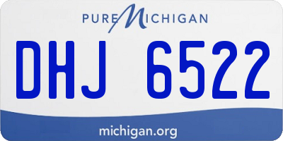 MI license plate DHJ6522