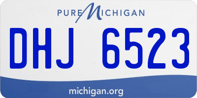 MI license plate DHJ6523