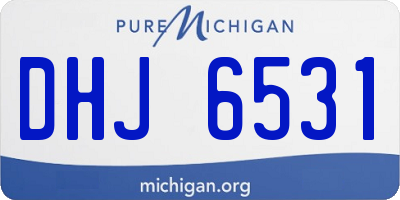 MI license plate DHJ6531