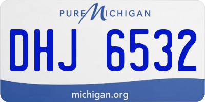 MI license plate DHJ6532