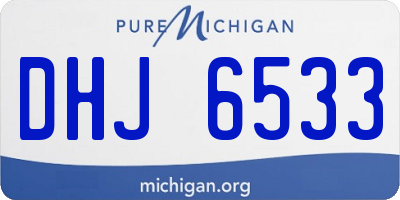 MI license plate DHJ6533