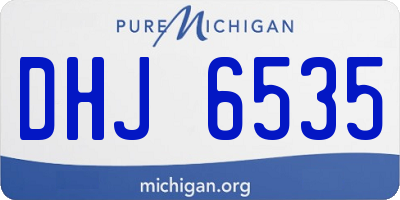 MI license plate DHJ6535