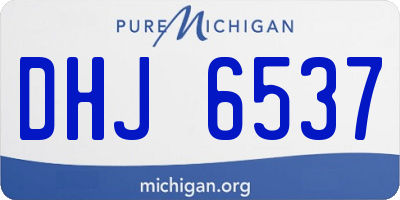 MI license plate DHJ6537