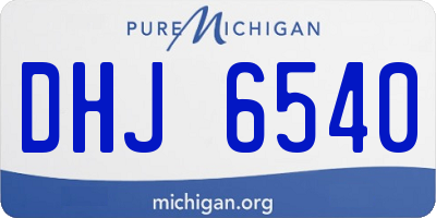 MI license plate DHJ6540