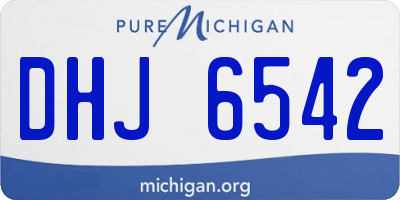 MI license plate DHJ6542