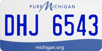 MI license plate DHJ6543