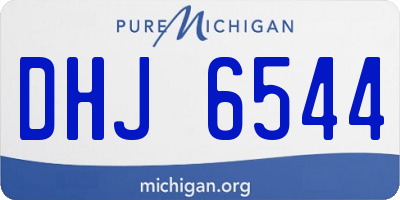 MI license plate DHJ6544