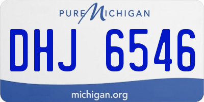 MI license plate DHJ6546