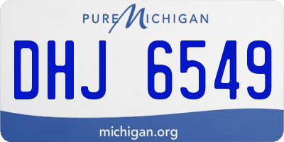 MI license plate DHJ6549