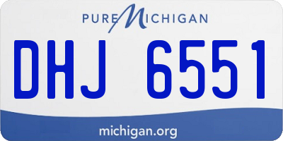 MI license plate DHJ6551