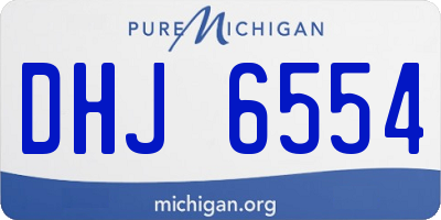 MI license plate DHJ6554