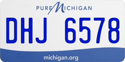 MI license plate DHJ6578