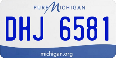 MI license plate DHJ6581