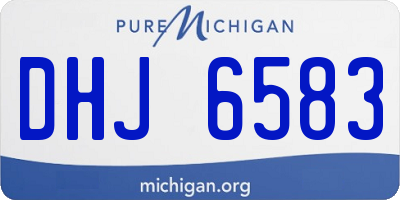 MI license plate DHJ6583