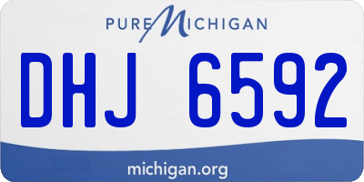 MI license plate DHJ6592