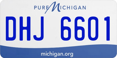 MI license plate DHJ6601