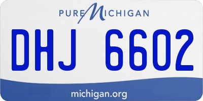 MI license plate DHJ6602