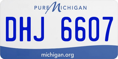 MI license plate DHJ6607