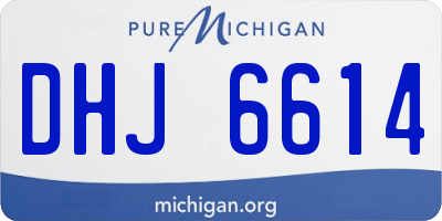MI license plate DHJ6614