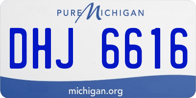 MI license plate DHJ6616