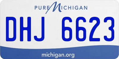 MI license plate DHJ6623