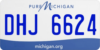 MI license plate DHJ6624