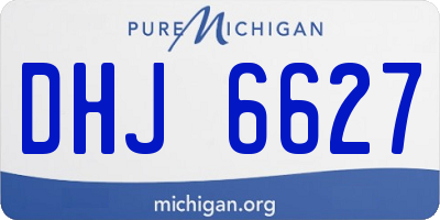 MI license plate DHJ6627