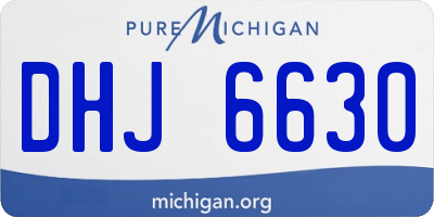 MI license plate DHJ6630