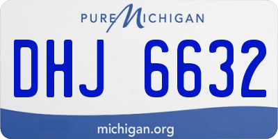 MI license plate DHJ6632