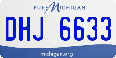MI license plate DHJ6633