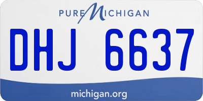 MI license plate DHJ6637