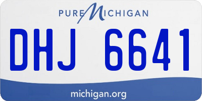 MI license plate DHJ6641